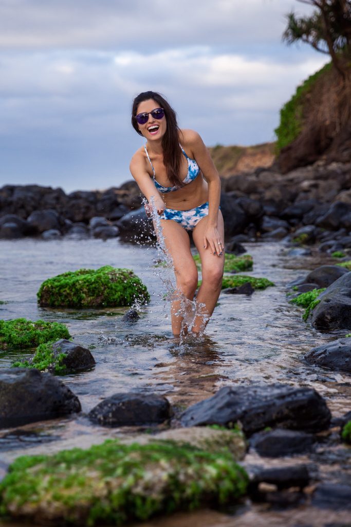 michelle-kuta-zuzek-style-beacon-hawaii-maui-beach-seafolly-caribbean-ink-tye-dye-bikini-swim-suit